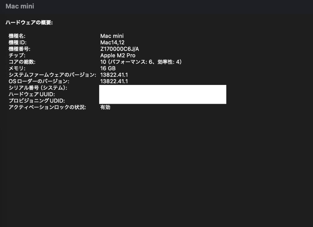 Macデスクトップ Mac mini M2 Pro 16GB/1TB/10GbE CTO