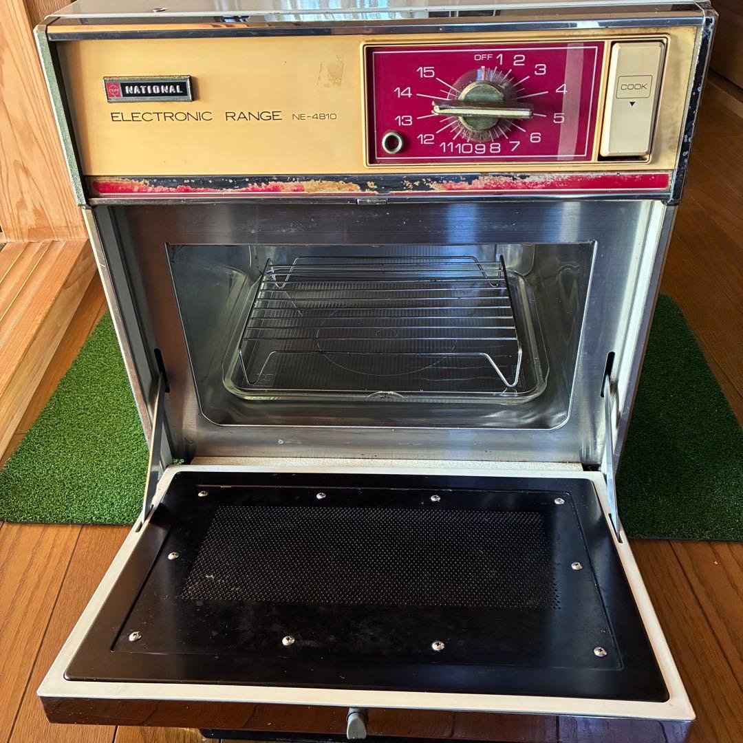 希少　★動作品★ 昭和レトロ ナショナル 電子レンジ NE-4810 たのメル便