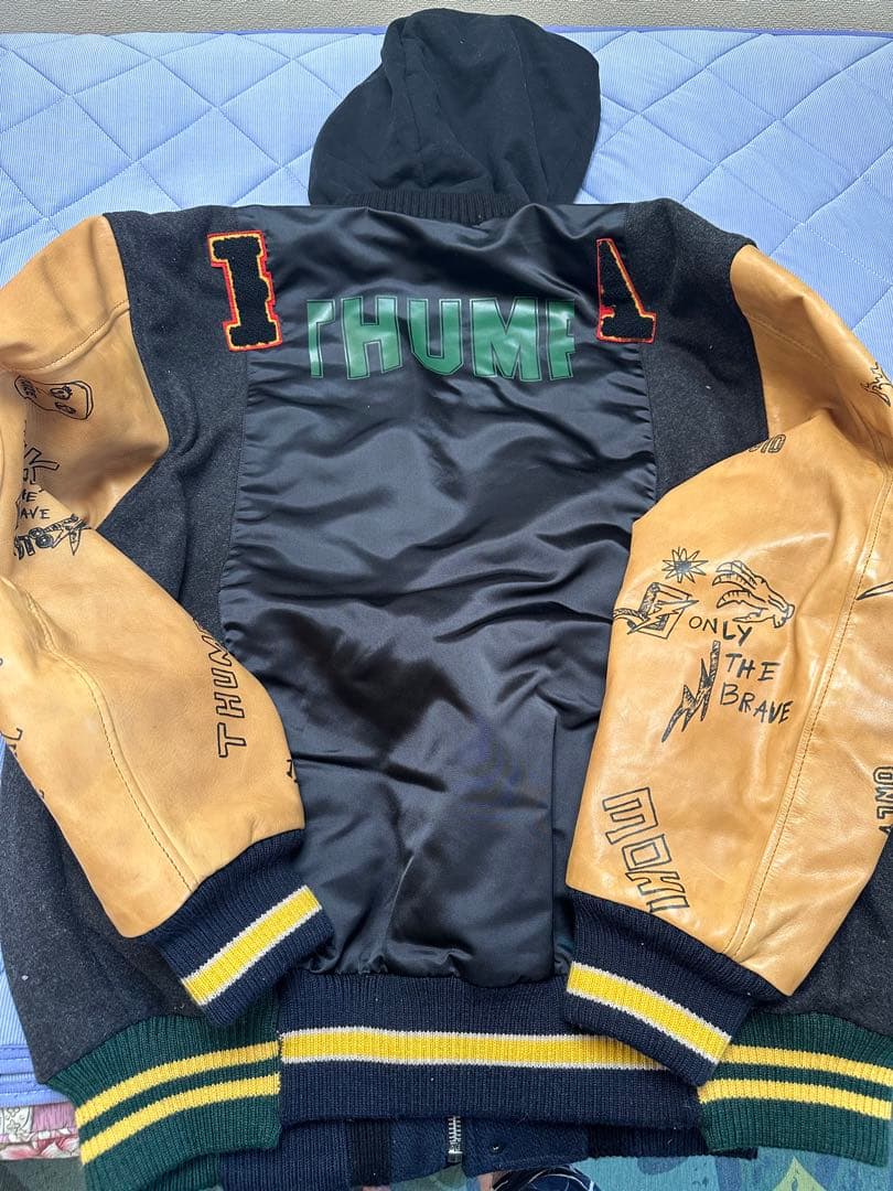 DIESEL メンズ ジャケット 素材切り替え スタジャンXL