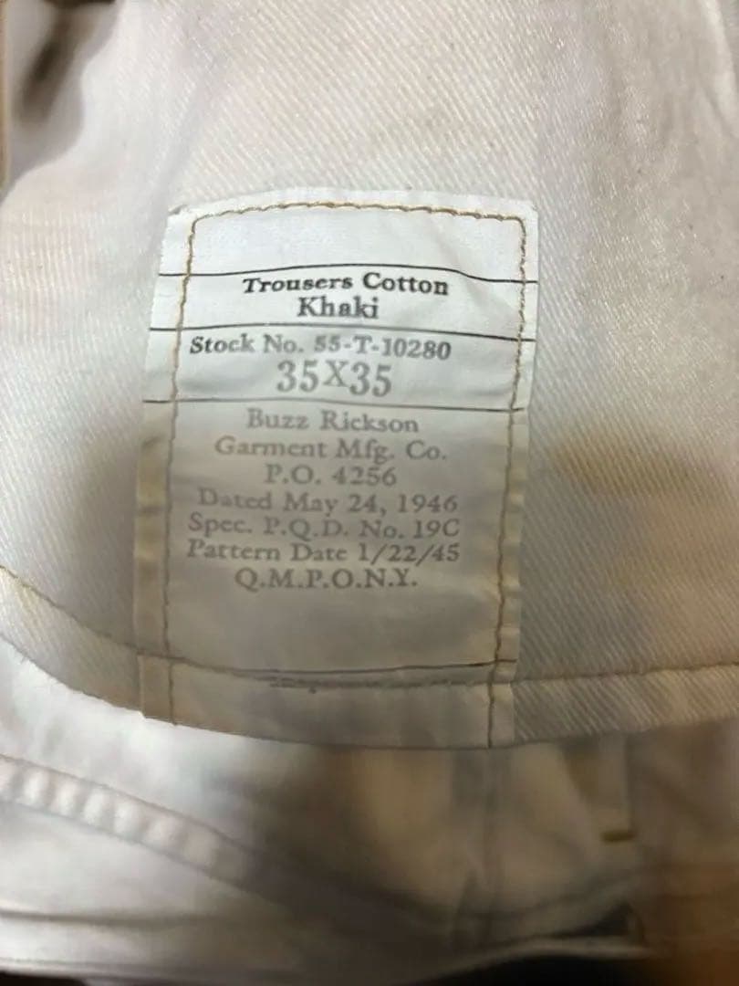 BUZZ RICKSON'S バズリクソンズ 1945 チノパン W35