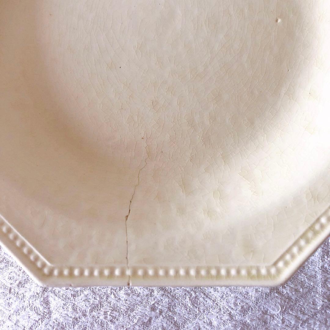 希少　クレイユモントロー　オクトゴナルケーキスタンド　フランスアンティーク食器