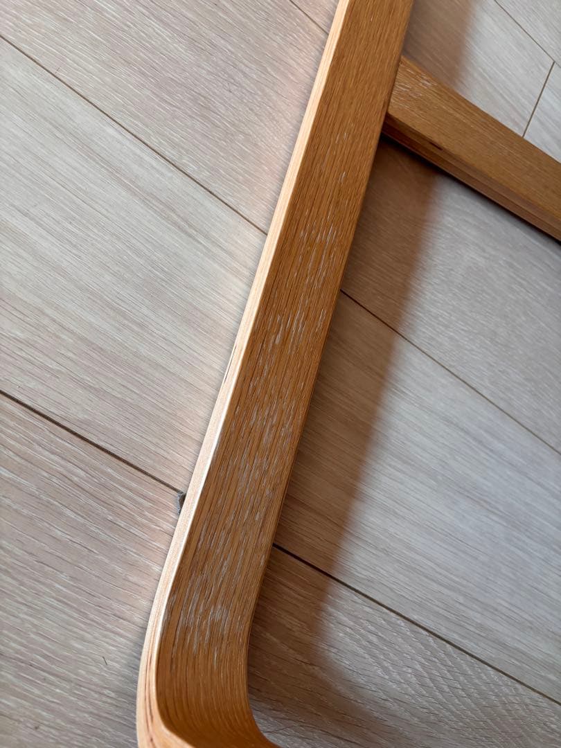 無印良品リビングでもダイニングでも使えるシリーズ、ソファチェア1脚　オーク　②