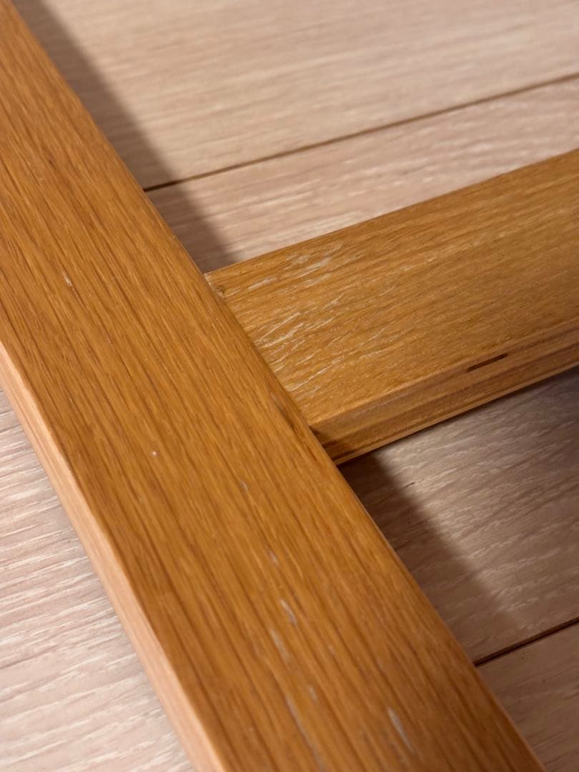 無印良品リビングでもダイニングでも使えるシリーズ、ソファチェア1脚　オーク　②