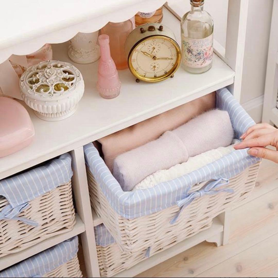 ロマプリ フリルオープンチェスト ヨーロピアン　棚 ラック おしゃれ 北欧