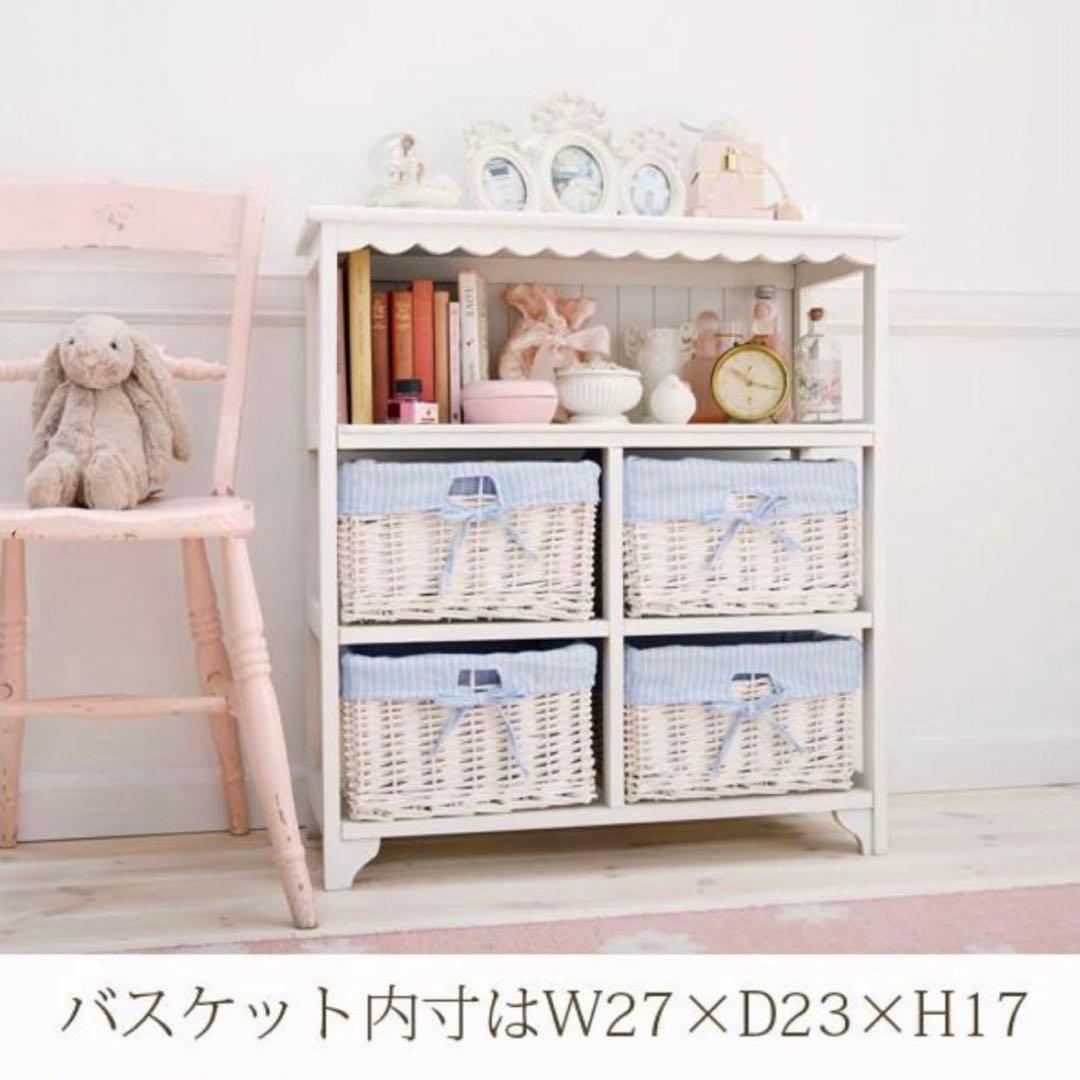 ロマプリ フリルオープンチェスト ヨーロピアン　棚 ラック おしゃれ 北欧