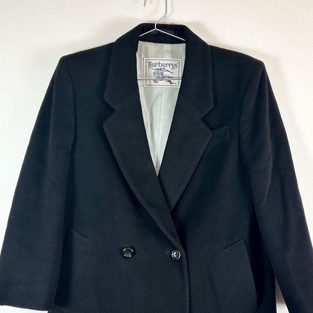 Burberrys バーバリーズ　チェスターコート カシミア混 ブラック 5AP