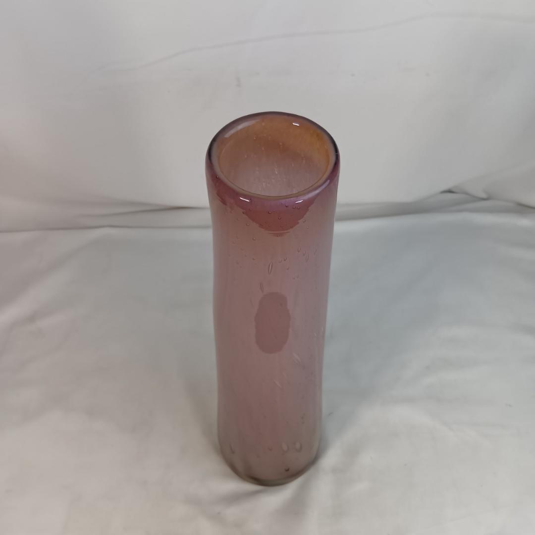 ヘンリーディーン 特大花瓶 フラワーベース パープル系 高さ約41cm