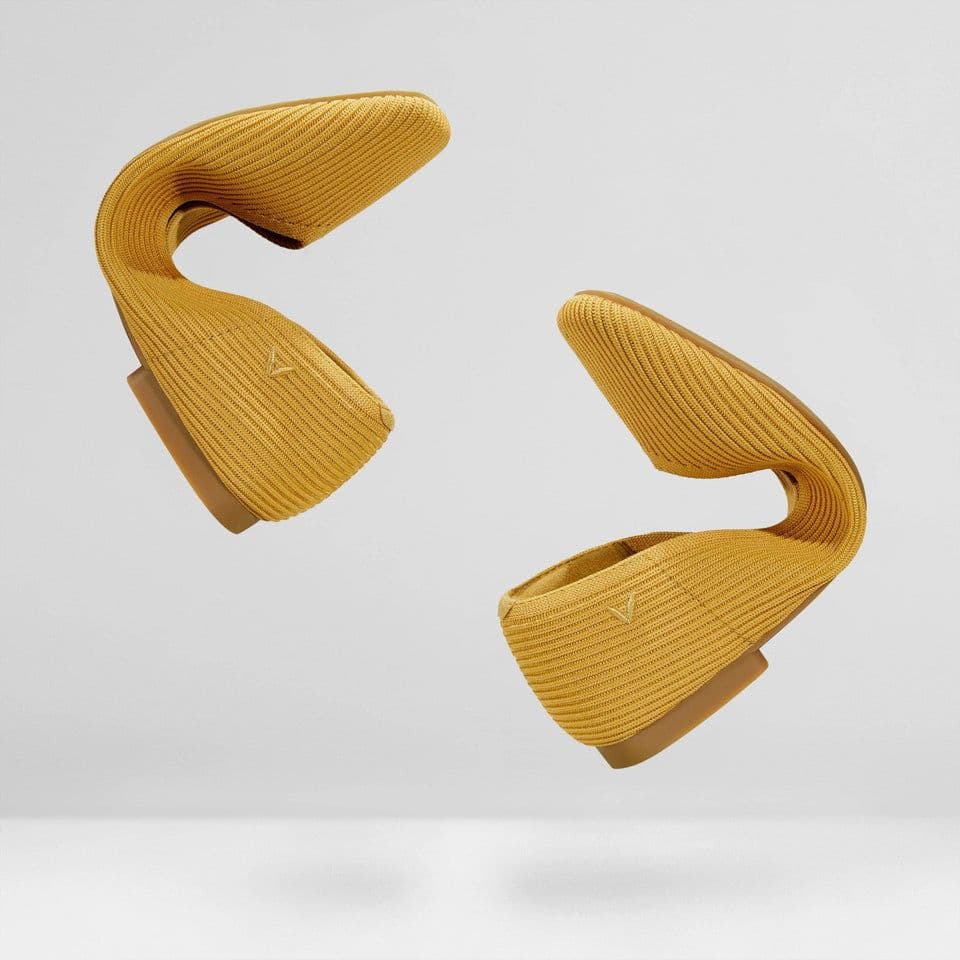 ★新品★ VIVAIA 靴 フラットシューズ 長時間履ける イエロー 23.5