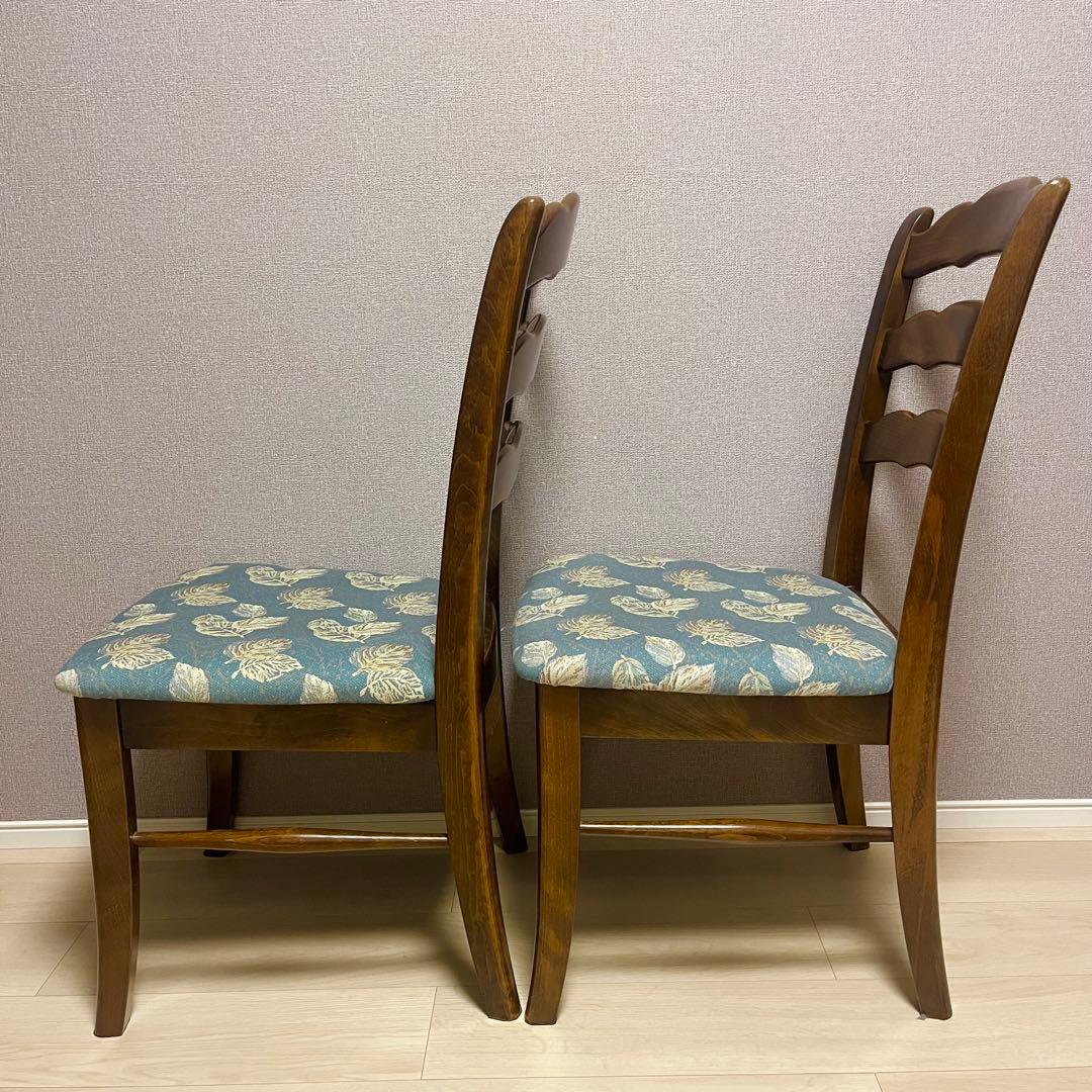 カリモク コロニアル ダイニングチェア 2脚セット ①