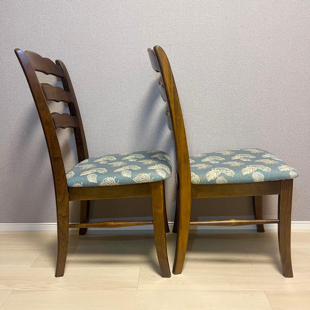 カリモク コロニアル ダイニングチェア 2脚セット ①