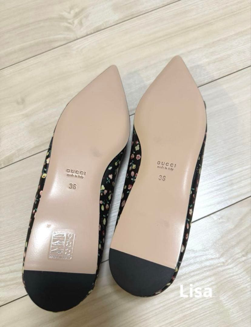 GUCCI LIBERTY フラットバレエシューズ