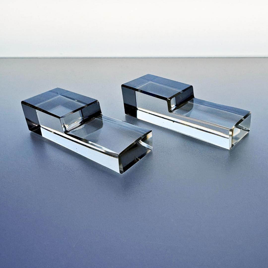 【訳あり】バカラ ナイフレスト 2本 ペア セット クリスタル ホルダー 箸置き