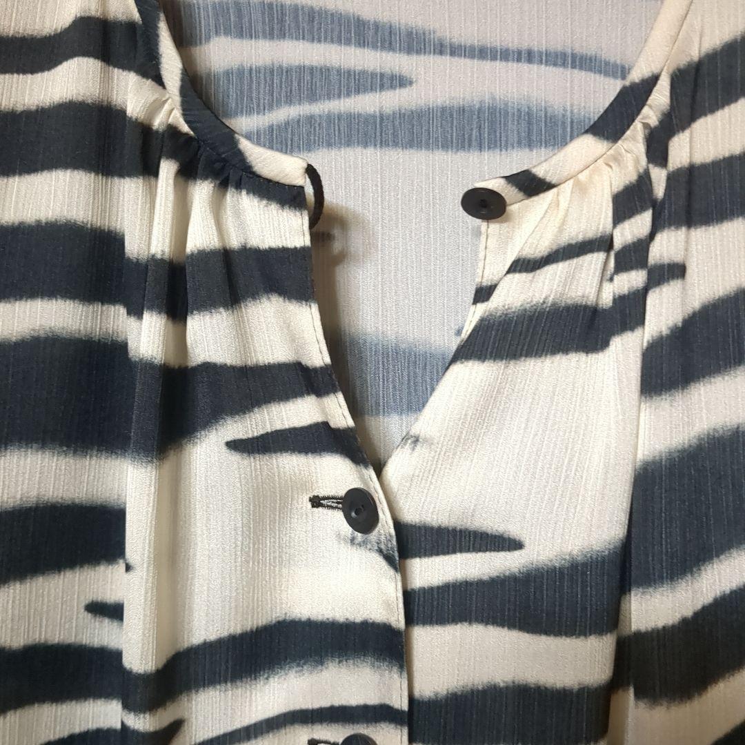 TAE ASHIDA タエアシダ　長袖ブラウス りぼん付き