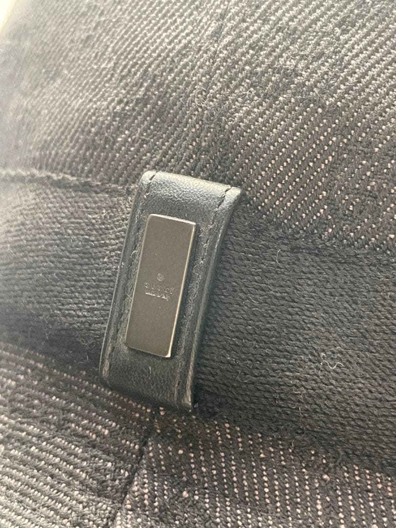 GUCCI グッチ　バケットハット モノグラム　ブラック