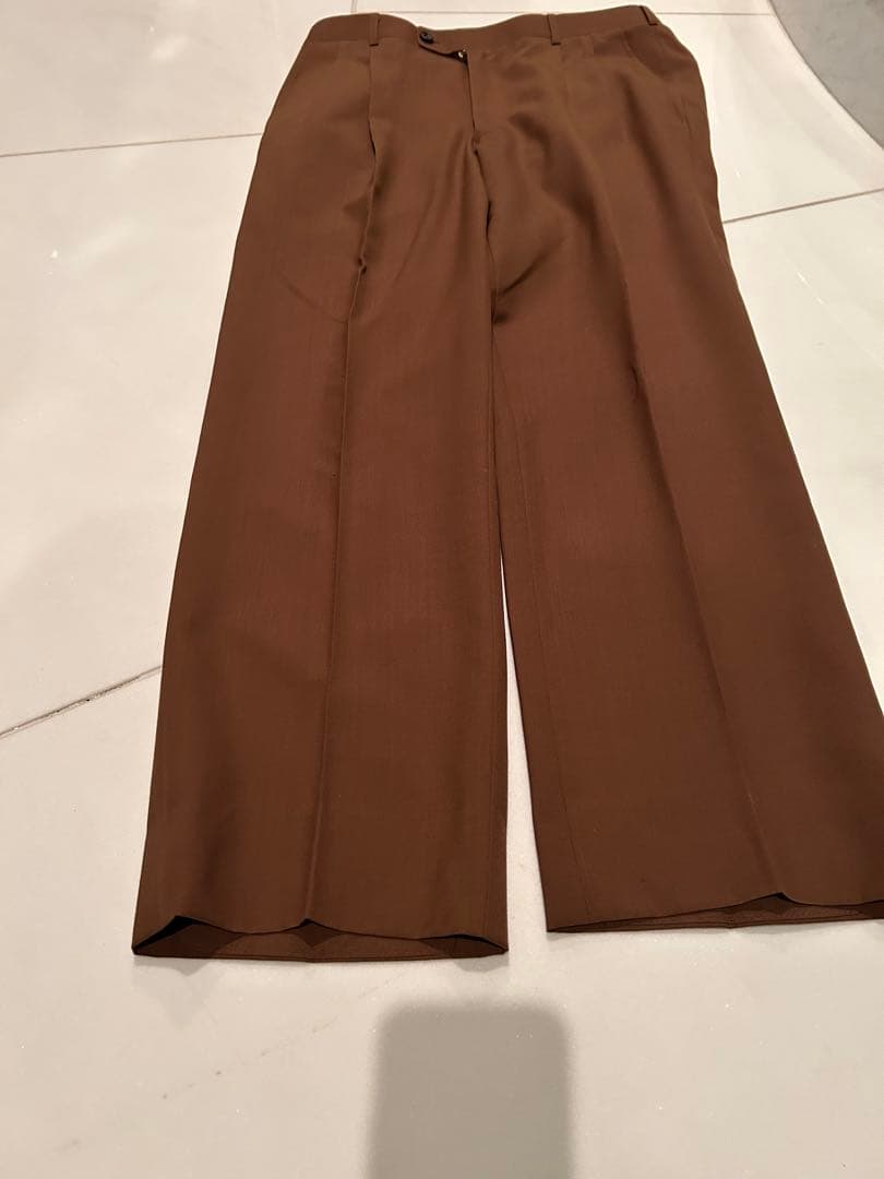 専用イタリア製生地ブラウン　ブレザーとスラックスのセット海外ホテルTaylor