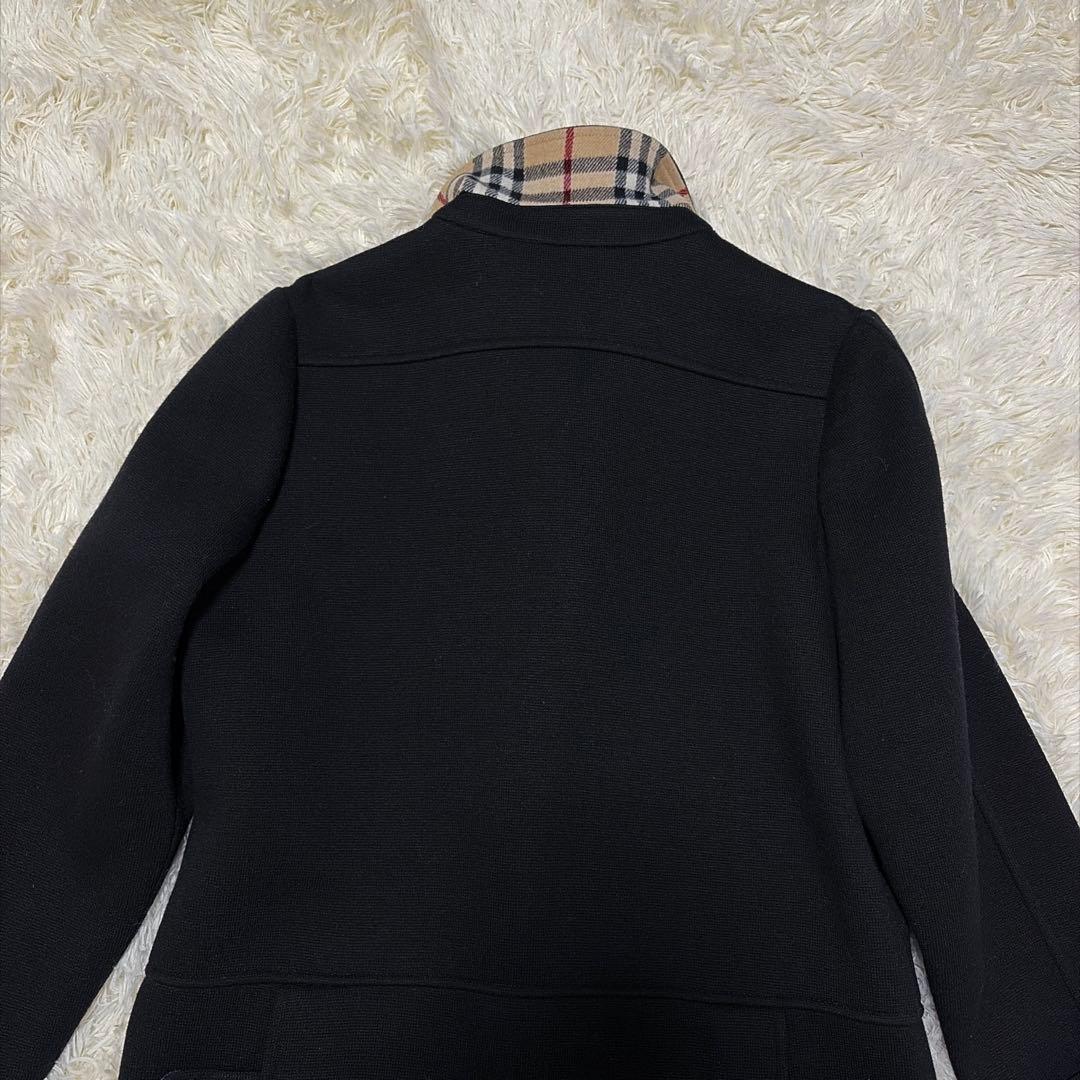 ✨美品✨BURBERRY ダッフルコート 黒 ウール 赤タグ 希少 ノバチェック