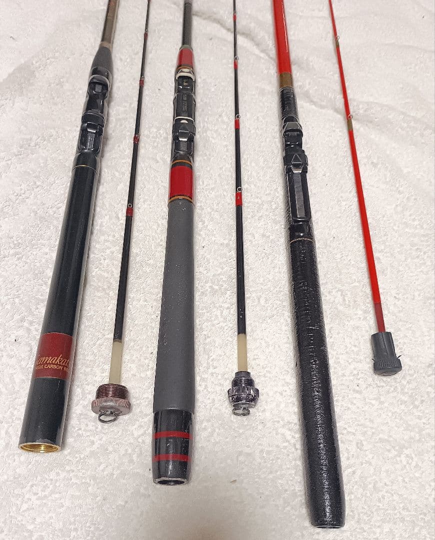 がまかつがまチヌ筏硬調2.1mがまチヌマークⅡ2.1m＋手造筏竿サクラ伊勢？