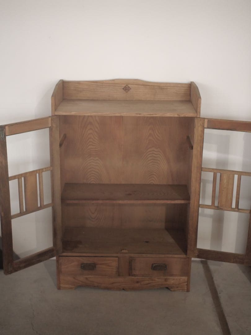 本箱　本棚　食器棚　棚　器　収納　古家具　古道具　アンティーク　昭和レトロ