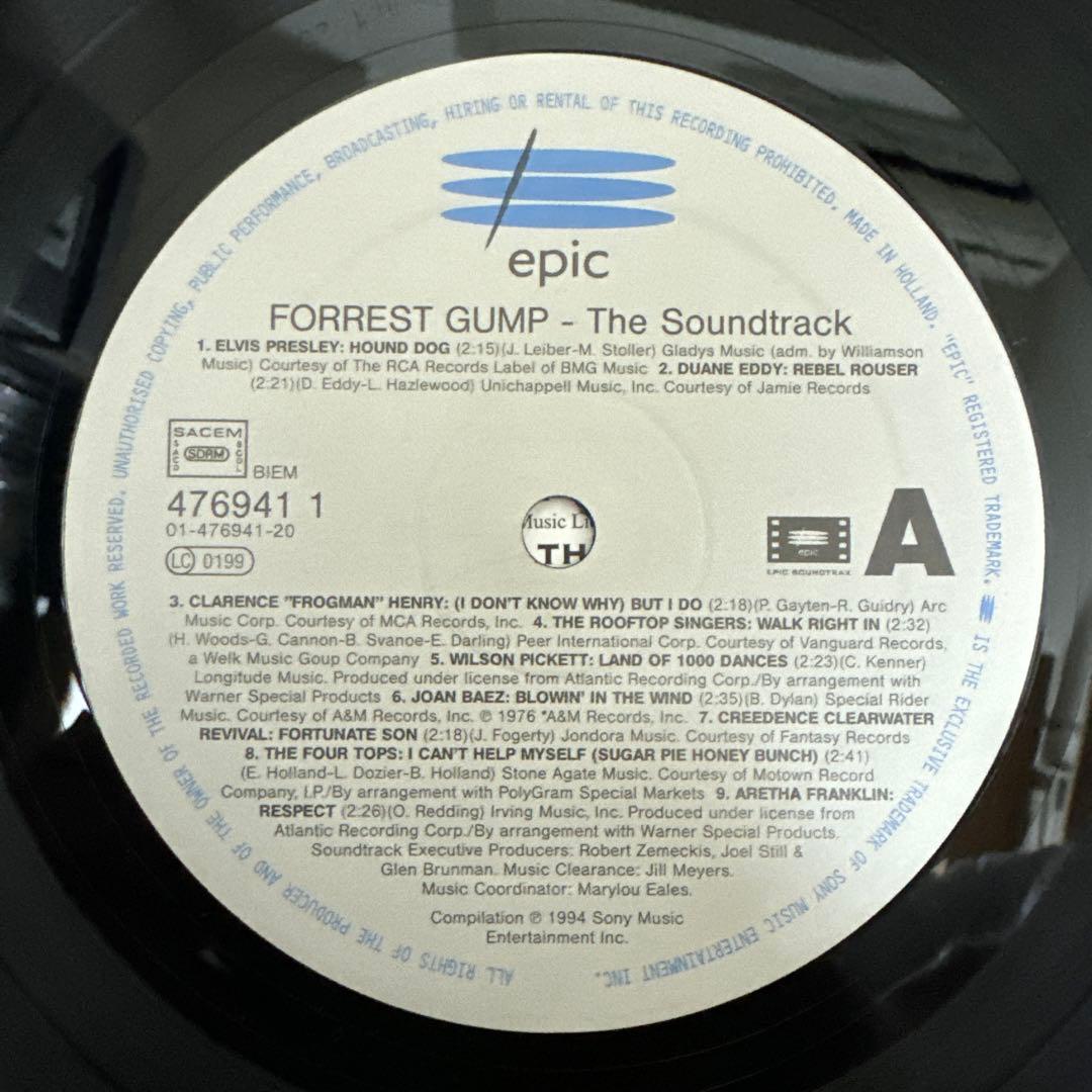 V.A.『Forrest Gump』LP レコード フォレスト・ガンプ 一期一会