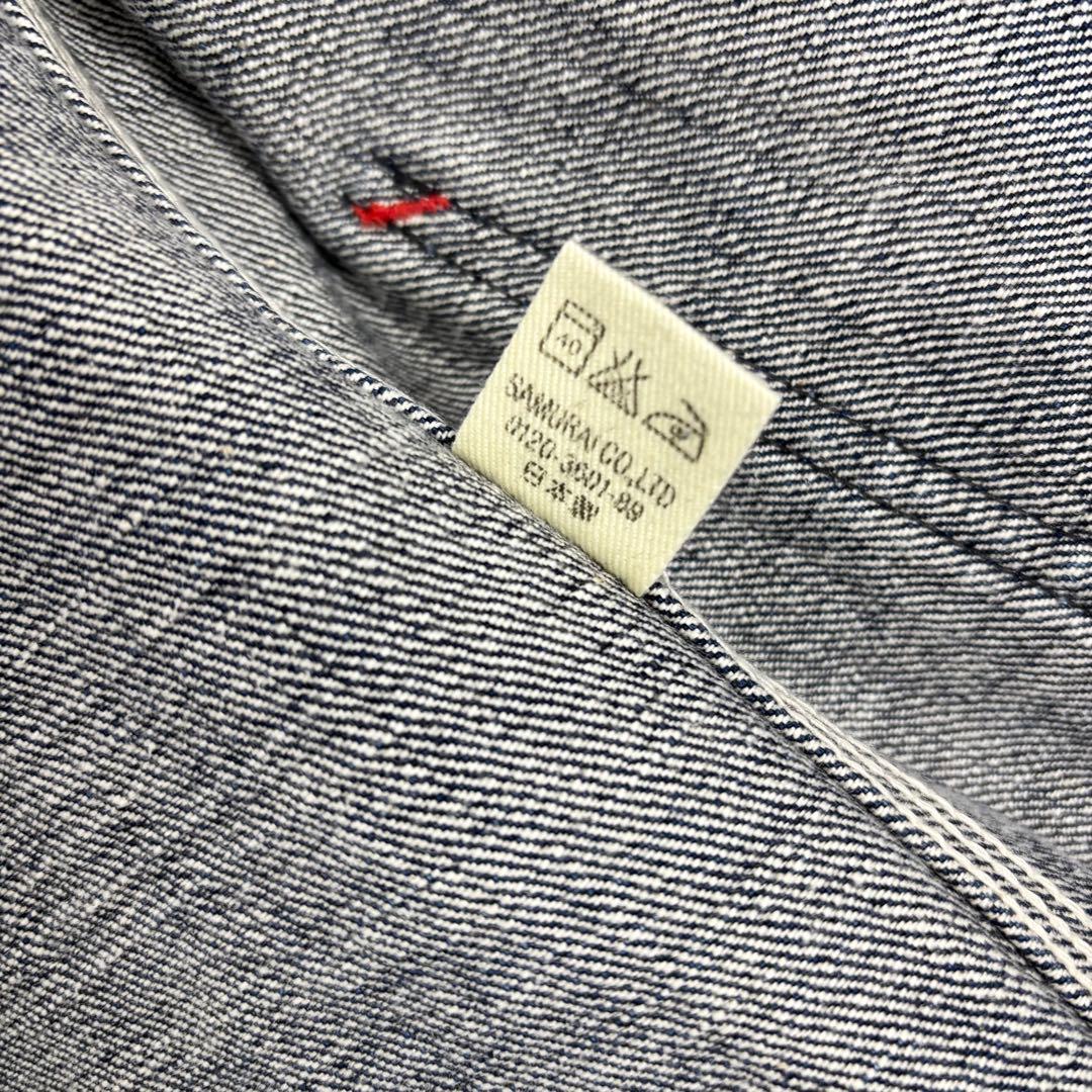 サムライジーンズ ヘヴィーオンス チンスト デニム カバーオール 40