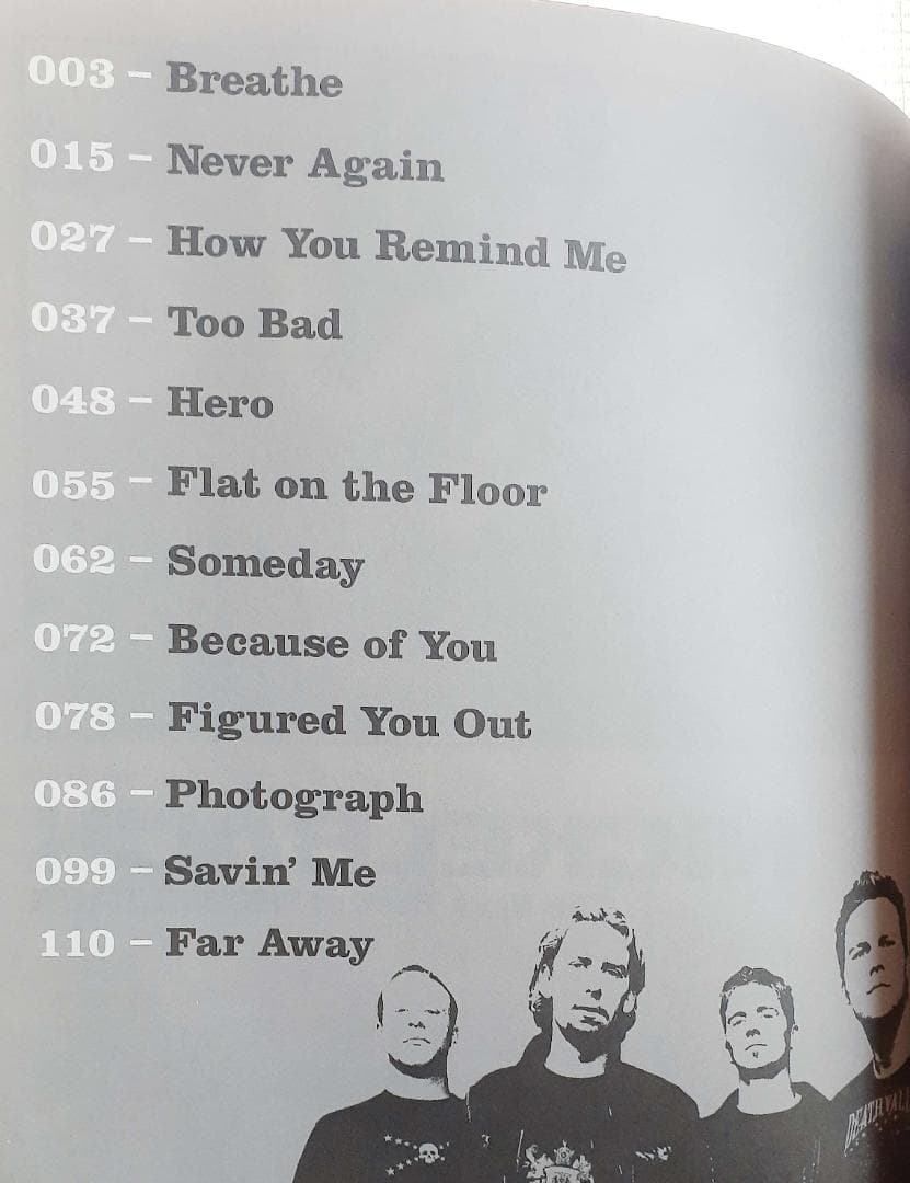 「ニッケルバック」 バンドスコア ベリー・ベスト・オブ・ニッケルバック　初版♪