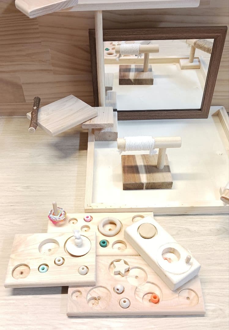 100⭐　バードアスレチック　ミラーとフォージングトイセット　⭐バードトイ