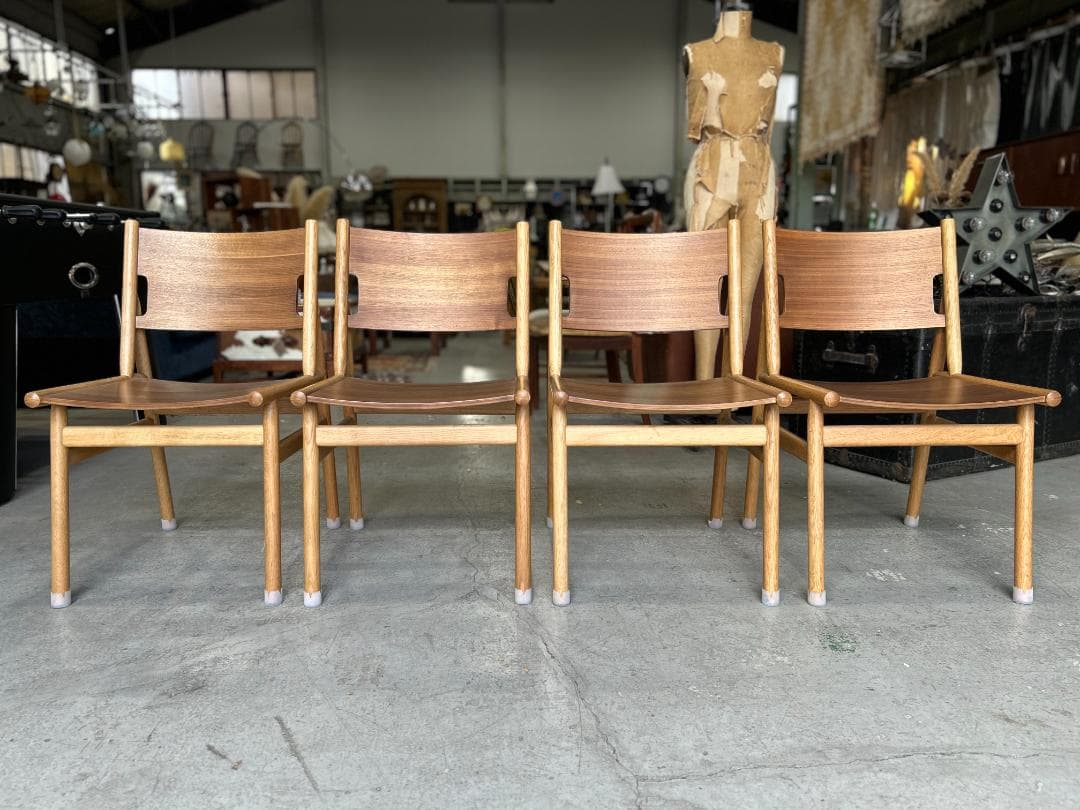 【セット売り可2/4】関家具｜フィーカⅡ｜ダイニングチェア｜オーク×ウォルナット