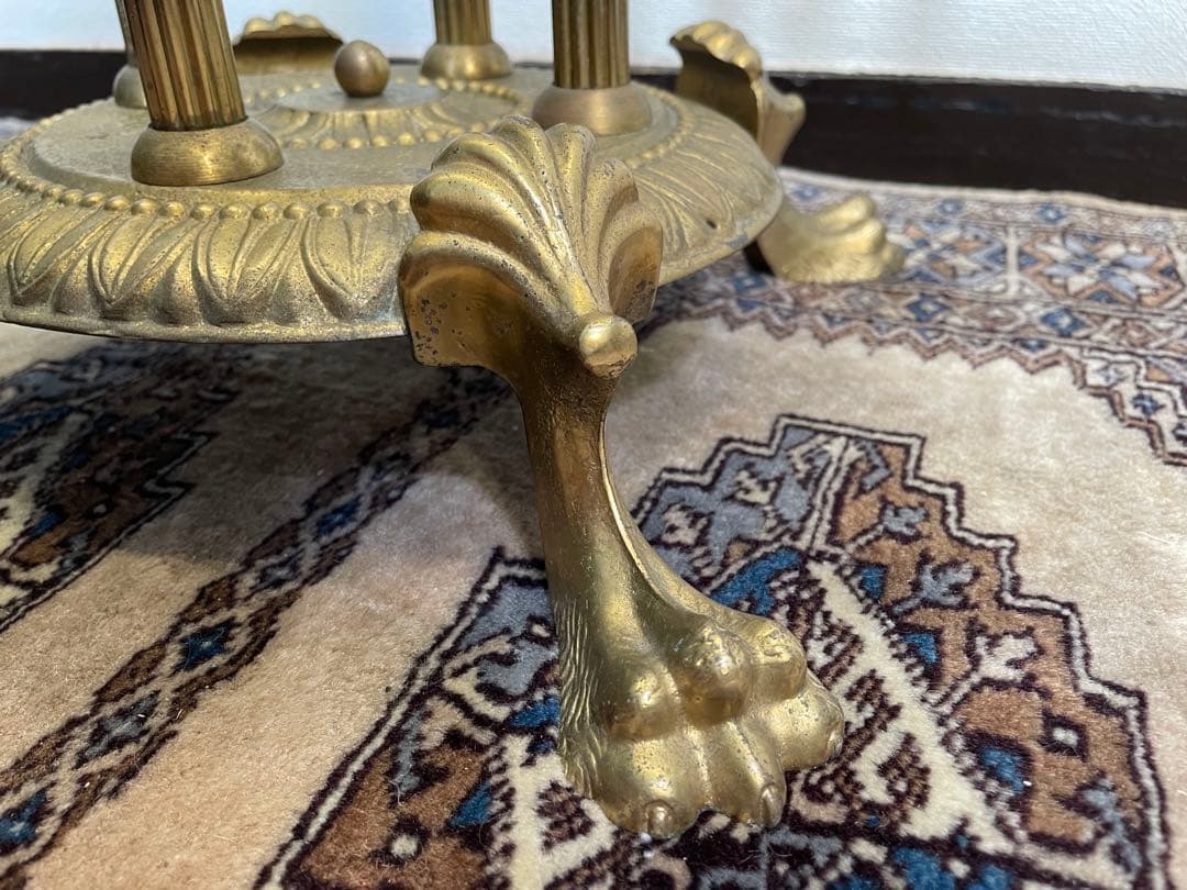 アンティーク ポールハンガー 真鍮 エレガント アールデコ イタリア製 希少