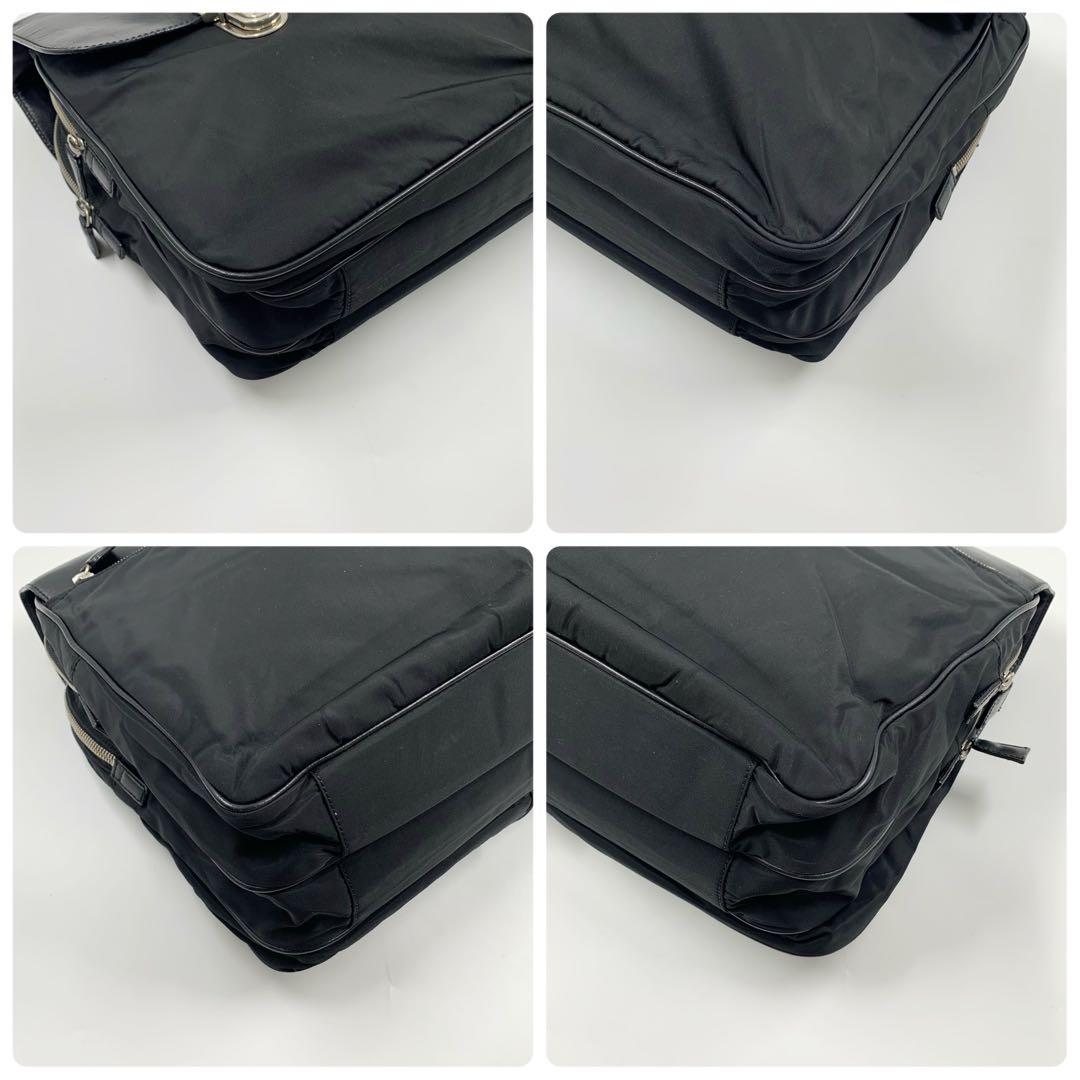 【✨良品✨】プラダ ブリーフケース レザー ナイロン ブラック