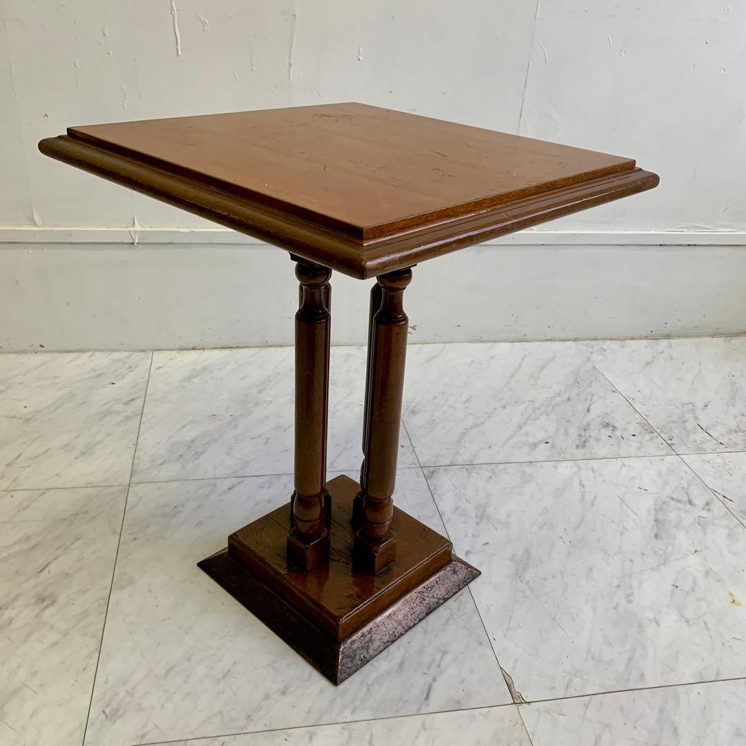 ヴィンテージ 木製 サイドテーブル レトロ 喫茶店 カフェテーブル ①