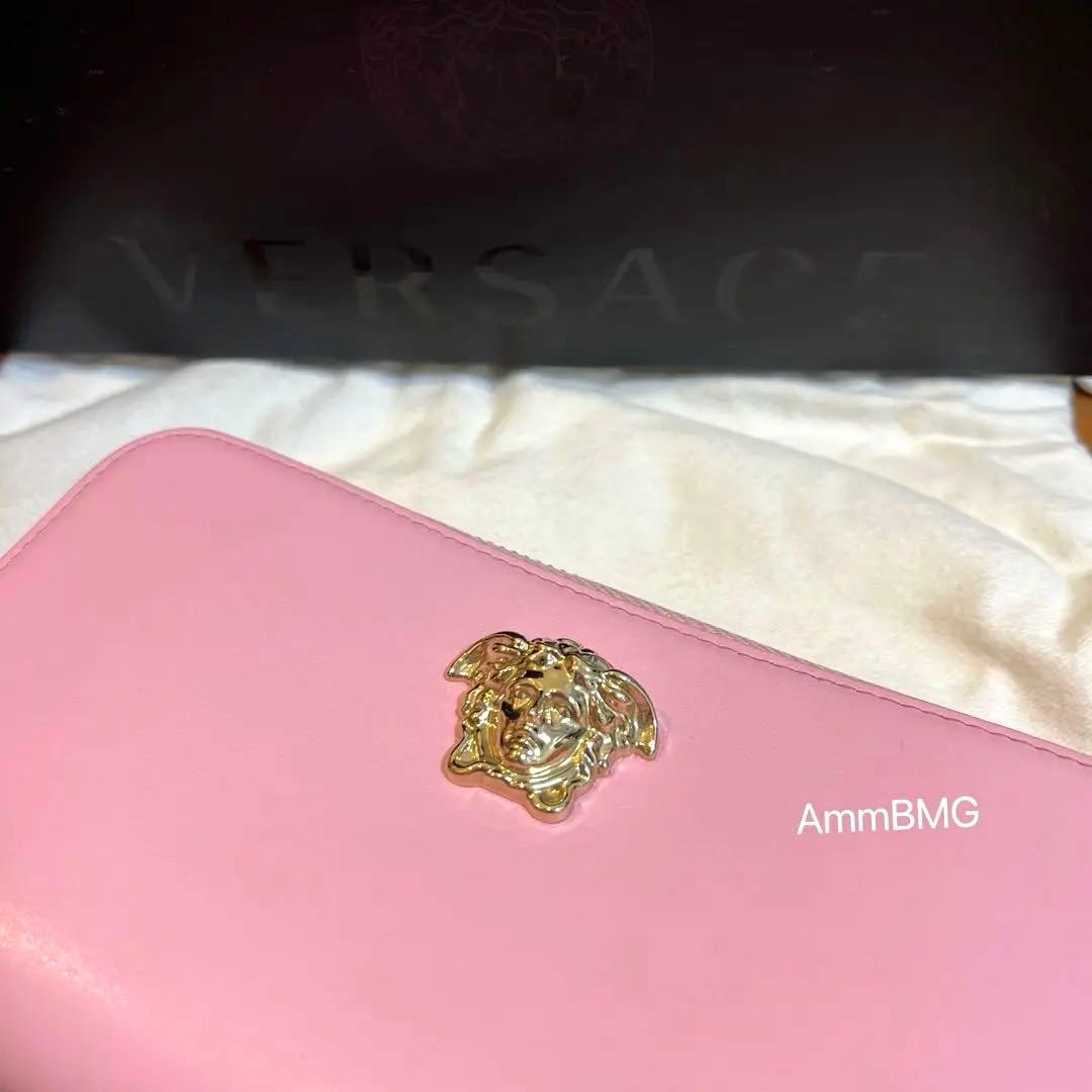 お*ん様 新品 VERSACE ヴェルサーチェ ラ メドゥーサ さくら　長財布