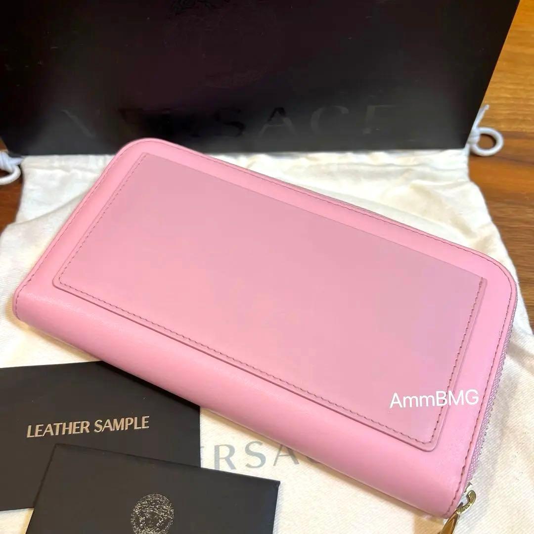 お*ん様 新品 VERSACE ヴェルサーチェ ラ メドゥーサ さくら　長財布