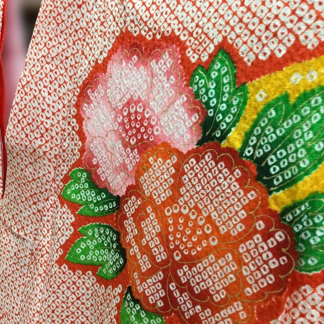 【新品】七五三用 着物　絹100％　長襦袢付　7歳　130 140cmサイズ