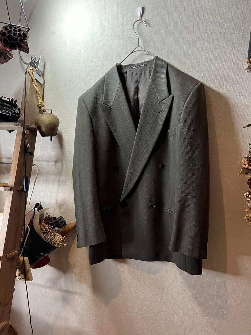 ★ジョルジオアルマーニグレー ダブルブレストスーツ/菅田将暉着用品！