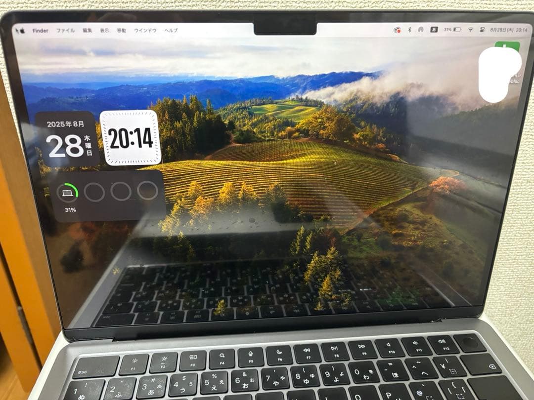 Apple MacBook M3スペースグレー 充電器、箱付き