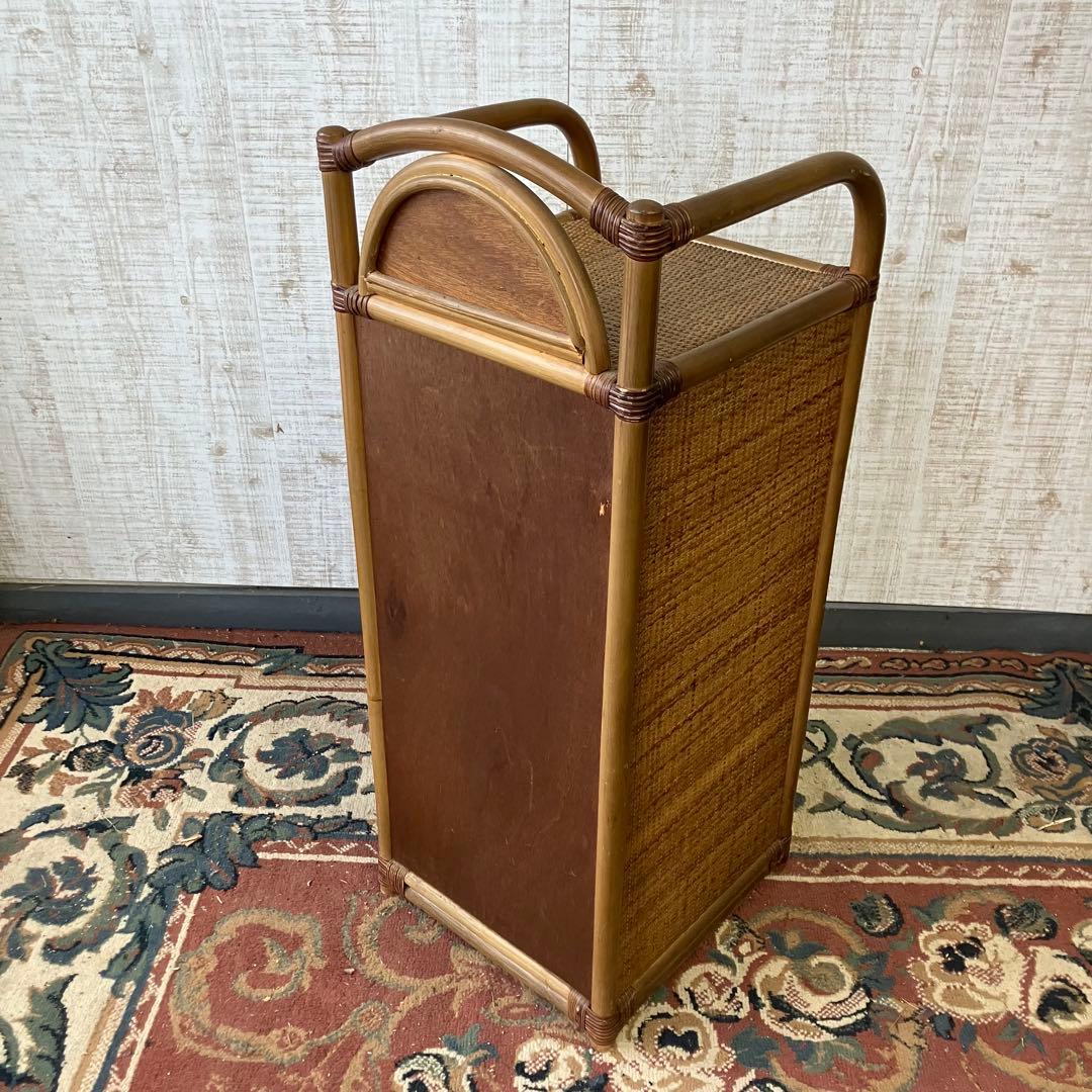 昭和レトロ ラタンチェスト 5段収納サニタリーラック 引き出しタンス 箪笥