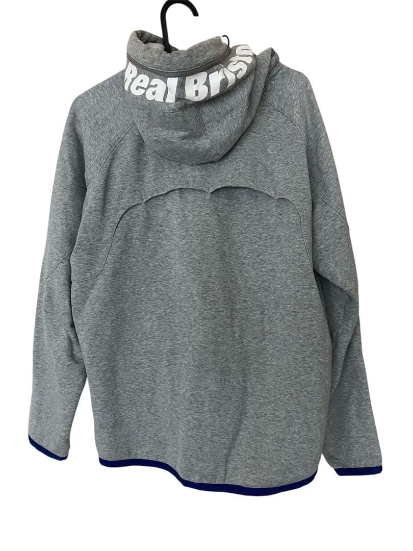 大人気FCRB×NIKE コラボ　グレー フルジップジャージ