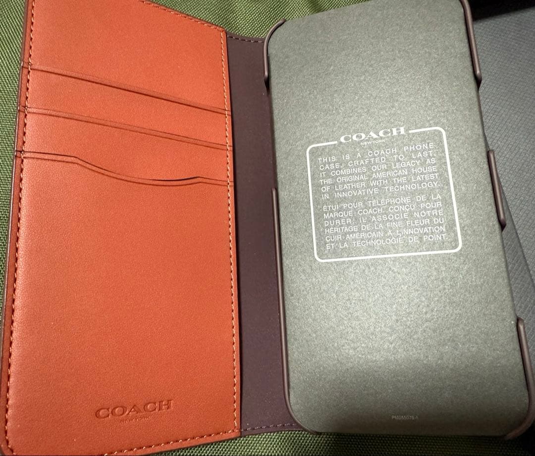 COACH 手帳型 iPhone１６ProMAX ケース