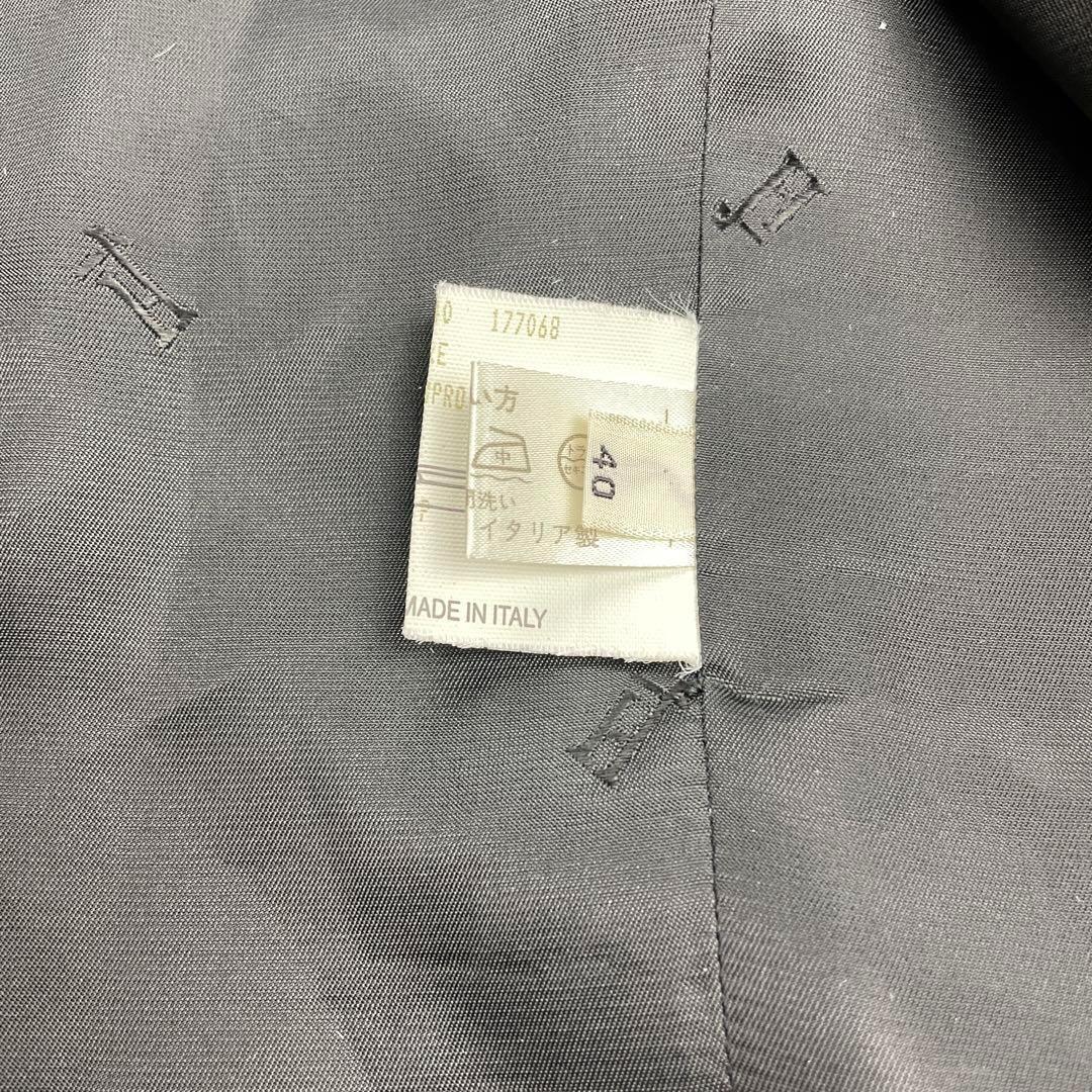 美品　HERNO　テーラードジャケット　ブラック　カシミア混　40　イタリア製