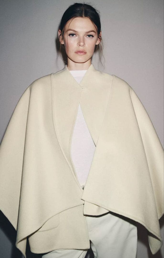 新品未使用タグ付きZARA ZW COLLECTION ウールケープコート