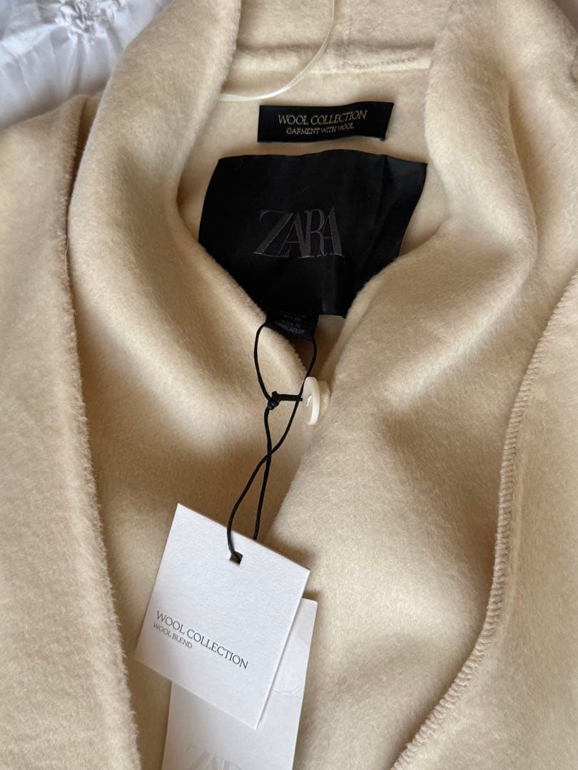 新品未使用タグ付きZARA ZW COLLECTION ウールケープコート