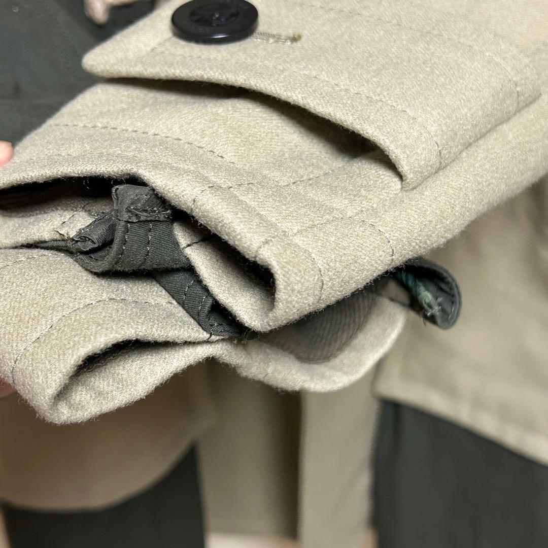 SACAI ダッフルコート Wool Melton Coat ドッキング　再構築