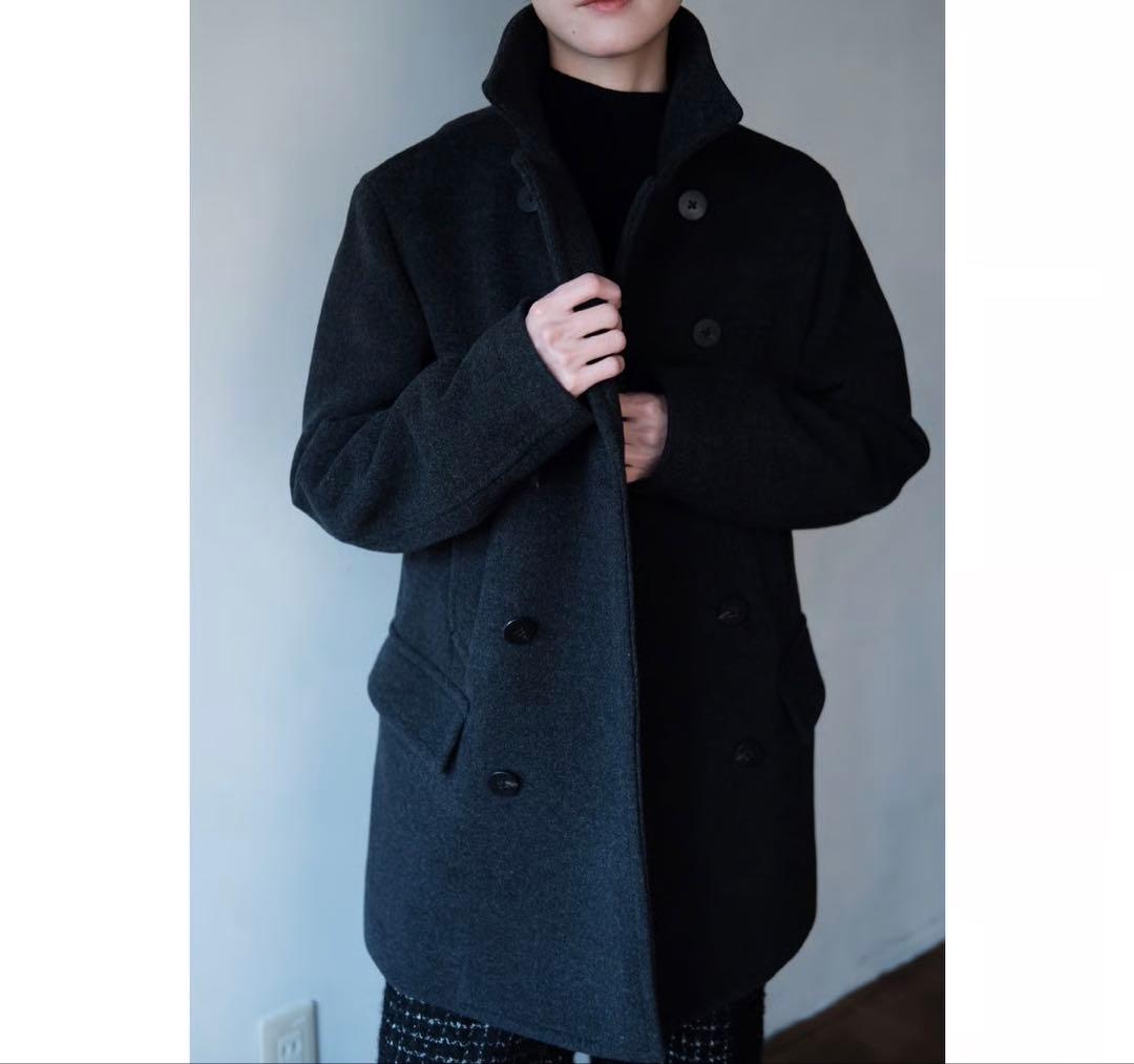 ゆ*う様 ANSNAM ダークグレー ピーコート　3