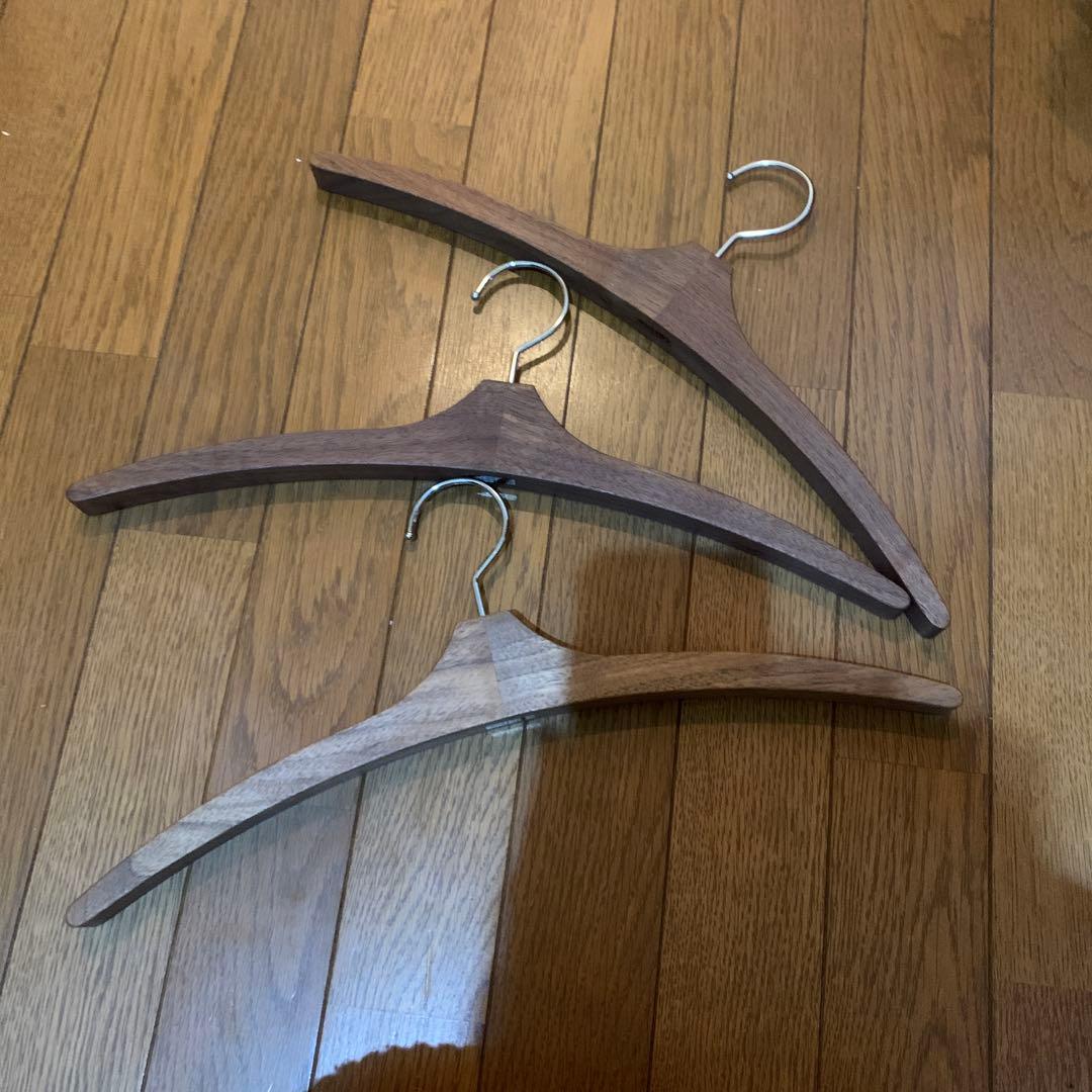 cosineウォールナットドレスラック　用ハンガー のみ7本