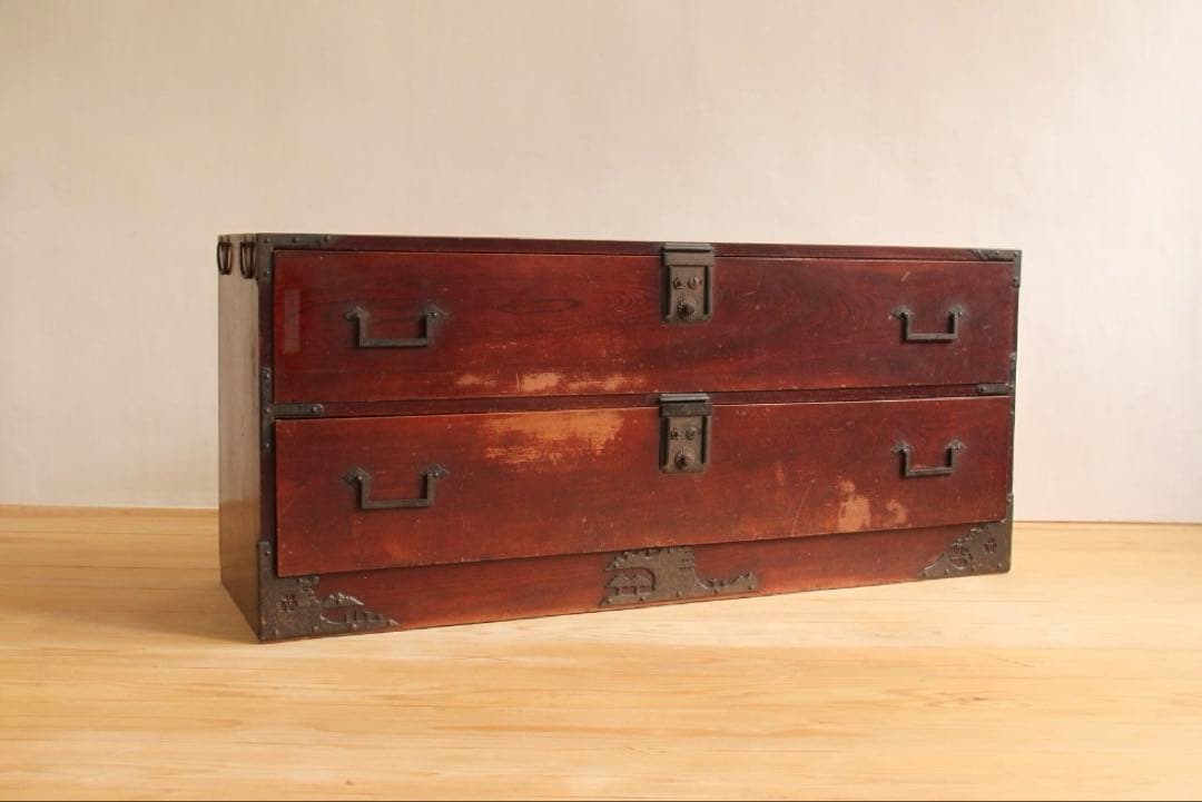 棚　2段　木製　収納棚　古道具　古家具　ビンテージ　アンティーク　レトロ