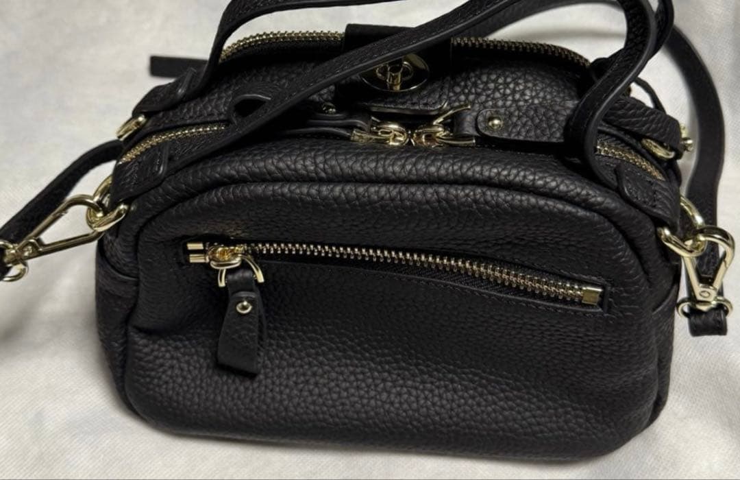 HAYNI Baby Loche ブラック ショルダーバッグ　革