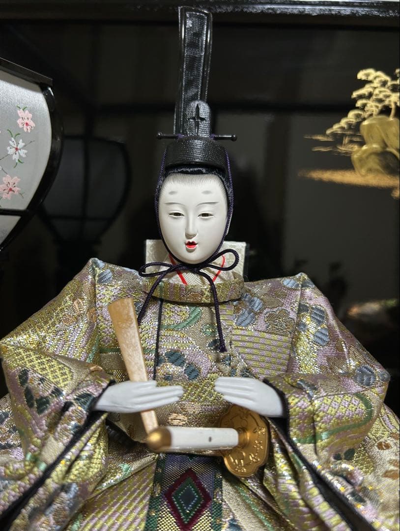 【美品】極上特選三月雛人形　親王飾り　壽誠作　『丹秀雛』　ガラスケース入り