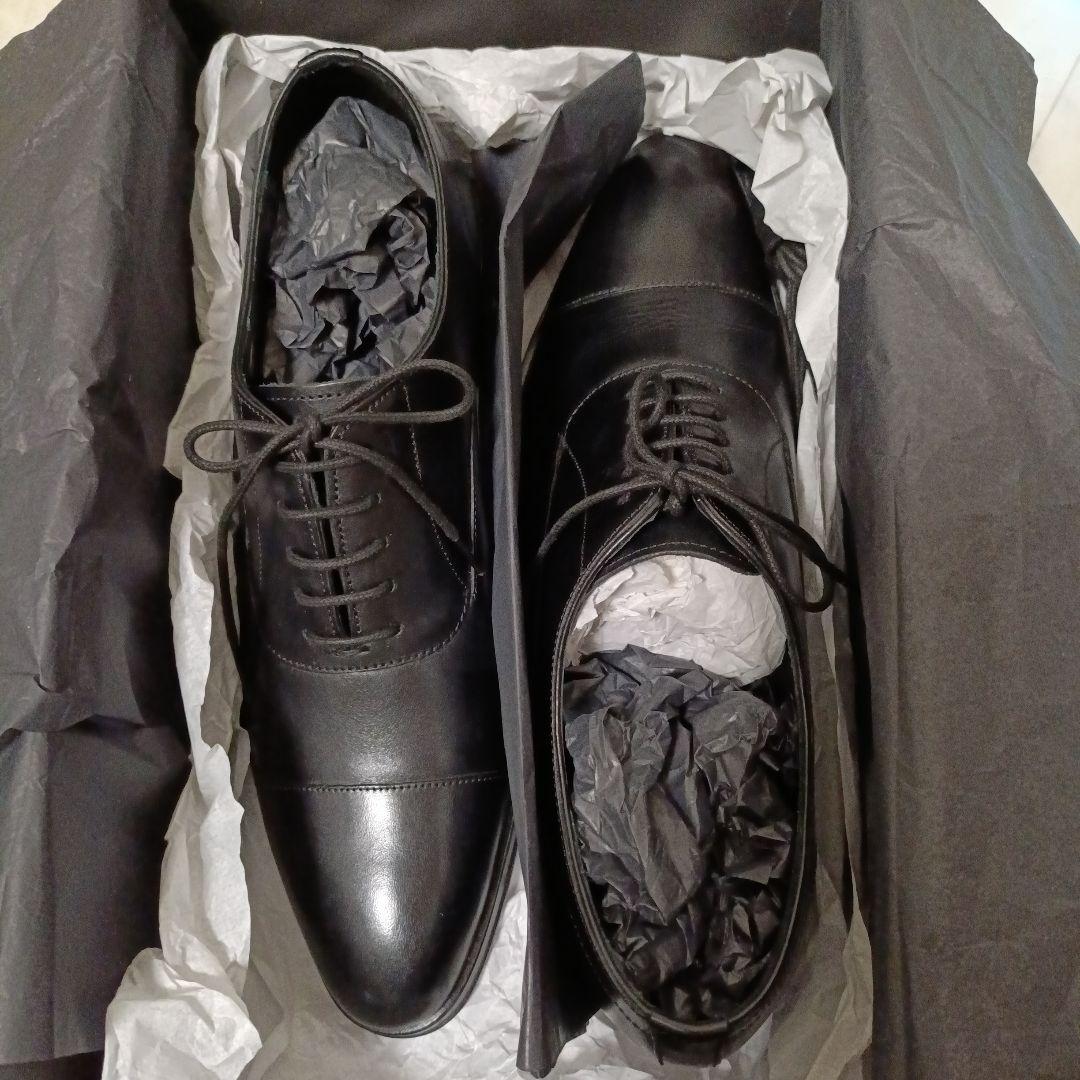 【Paul Smith】 革靴 黒 8 (26.5cm) トランプソール