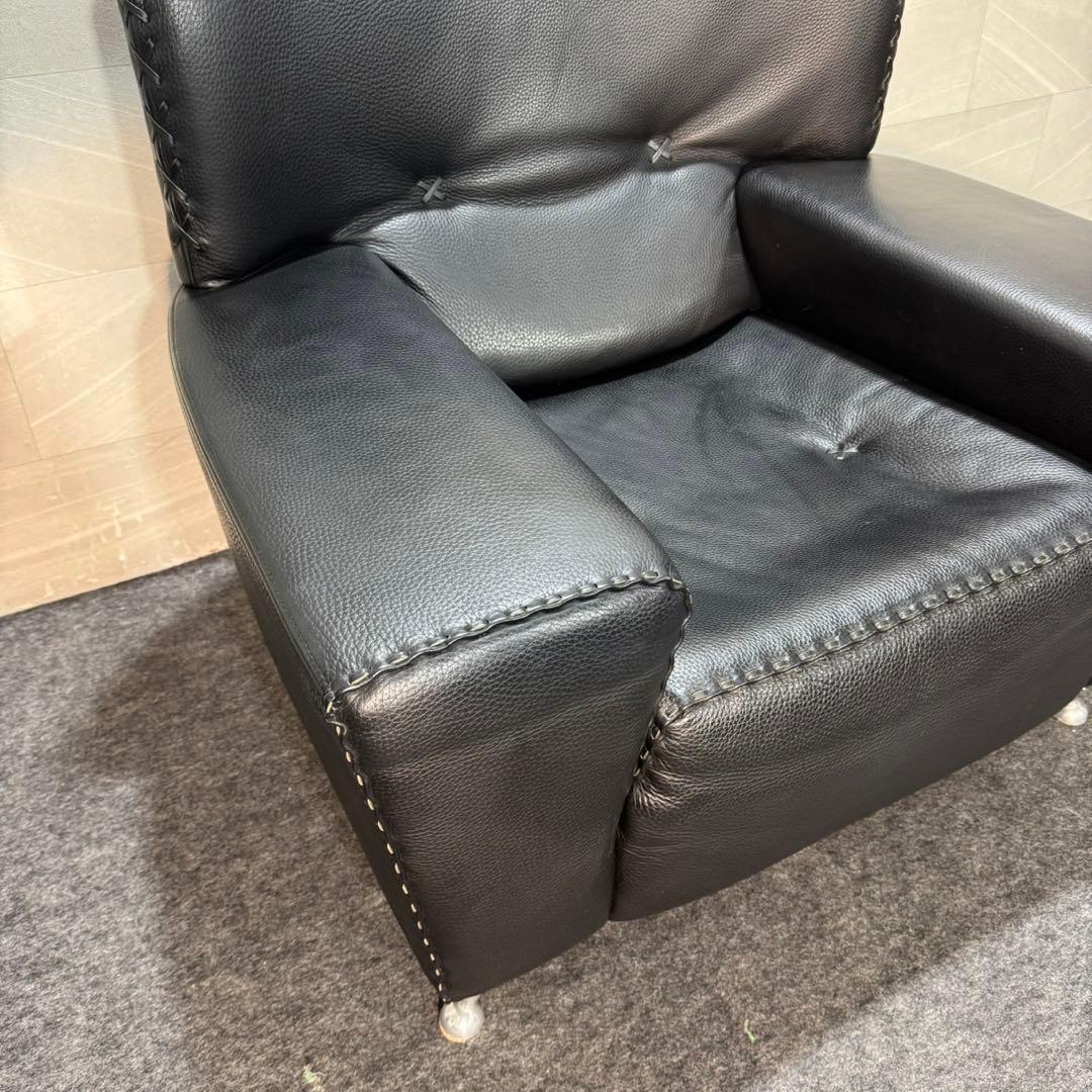 本革ソファ チェア 1人掛け 高級家具 おしゃれ 輸入家具 ドイツ製 d3514