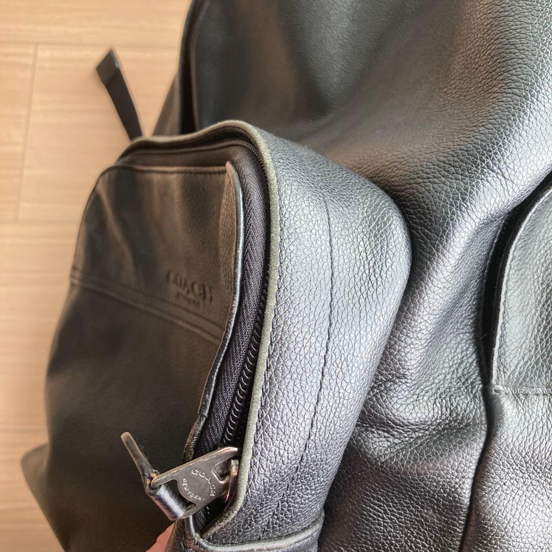 COACH　ヒューストン　バックパック　シボレザー　黒
